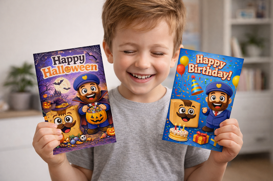 Birthday, Christmas, Halloween & Thank You Cards (Digital Download - Printable)